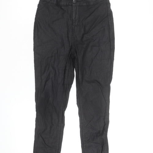 Tu Woman Petite Black Skinny Trousers Size 6 Petite Stretch Fit