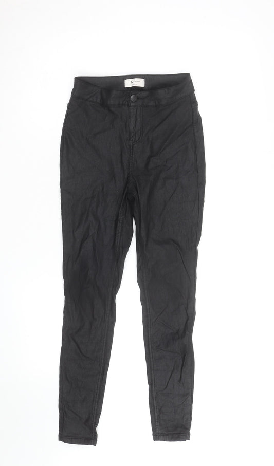 Tu Woman Petite Black Skinny Trousers Size 6 Petite Stretch Fit