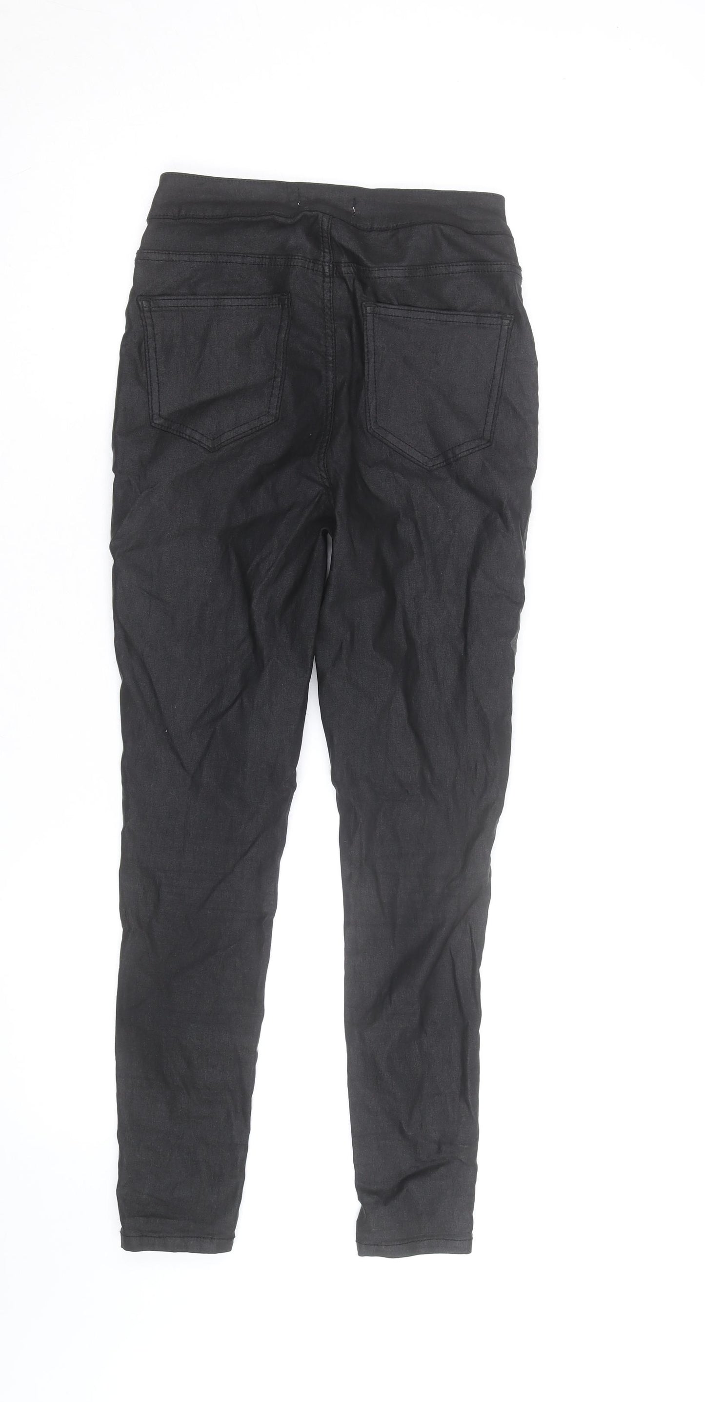 Tu Woman Petite Black Skinny Trousers Size 6 Petite Stretch Fit