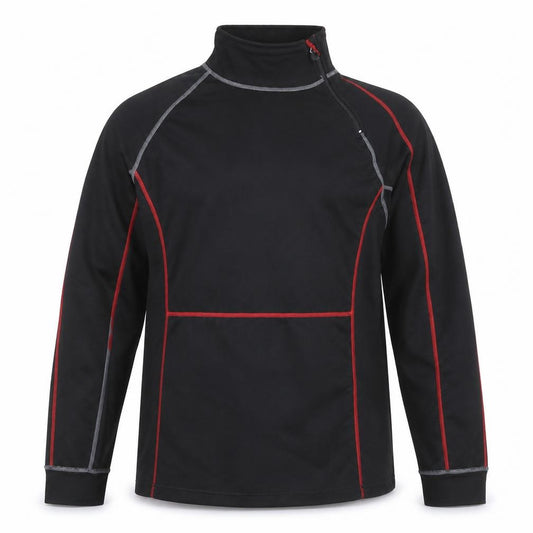 Crane Men’s Black Medium 1/4 Zip Fleece Sports Jacket