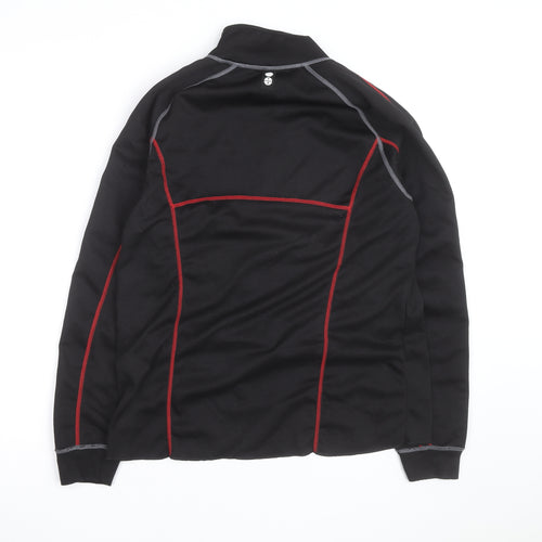 Crane Men’s Black Medium 1/4 Zip Fleece Sports Jacket