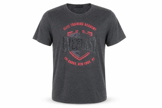 Front view of Everlast Men's Dark Grey Short Sleeve Graphic T-Shirt XL Athletic Style