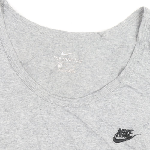 Nike Men's Grey XL Sleeveless Round Neck Logo Sports T-Shirt
