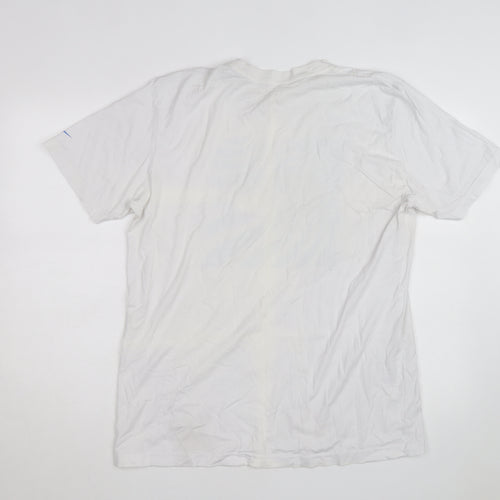 Nike Men's White Graphic Print Sports T-Shirt Size L