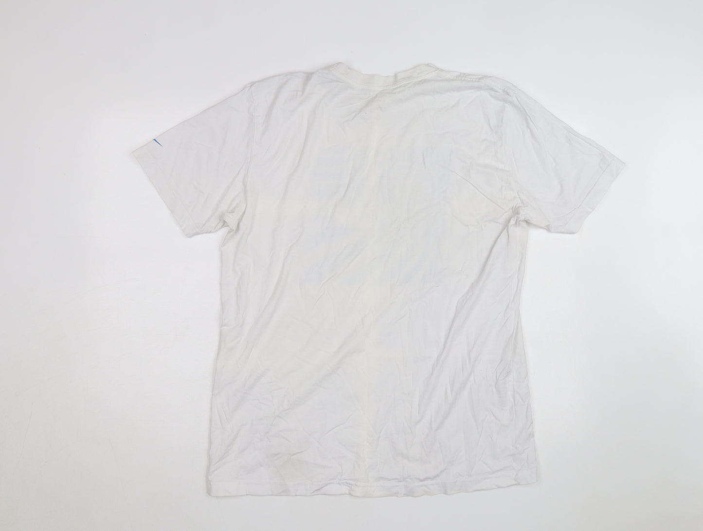 Nike Men's White Graphic Print Sports T-Shirt Size L