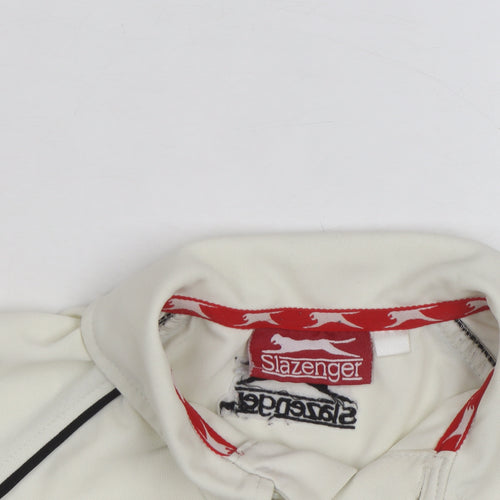 Slazenger Women's Ivory Polo Sports Top Size M Moisture Wicking