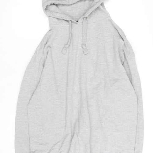 Golddigga Women’s Grey Pullover Hoodie UK 16 Cotton Blend Casual