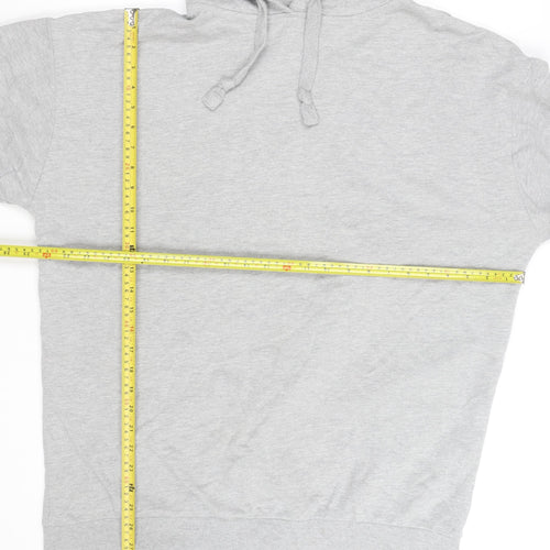 Golddigga Women’s Grey Pullover Hoodie UK 16 Cotton Blend Casual