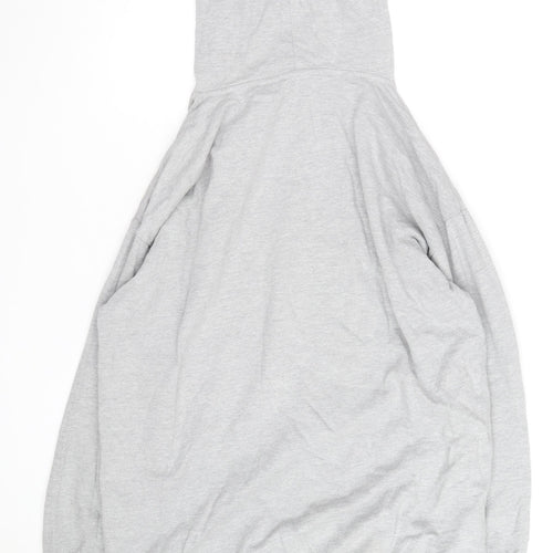Golddigga Women’s Grey Pullover Hoodie UK 16 Cotton Blend Casual