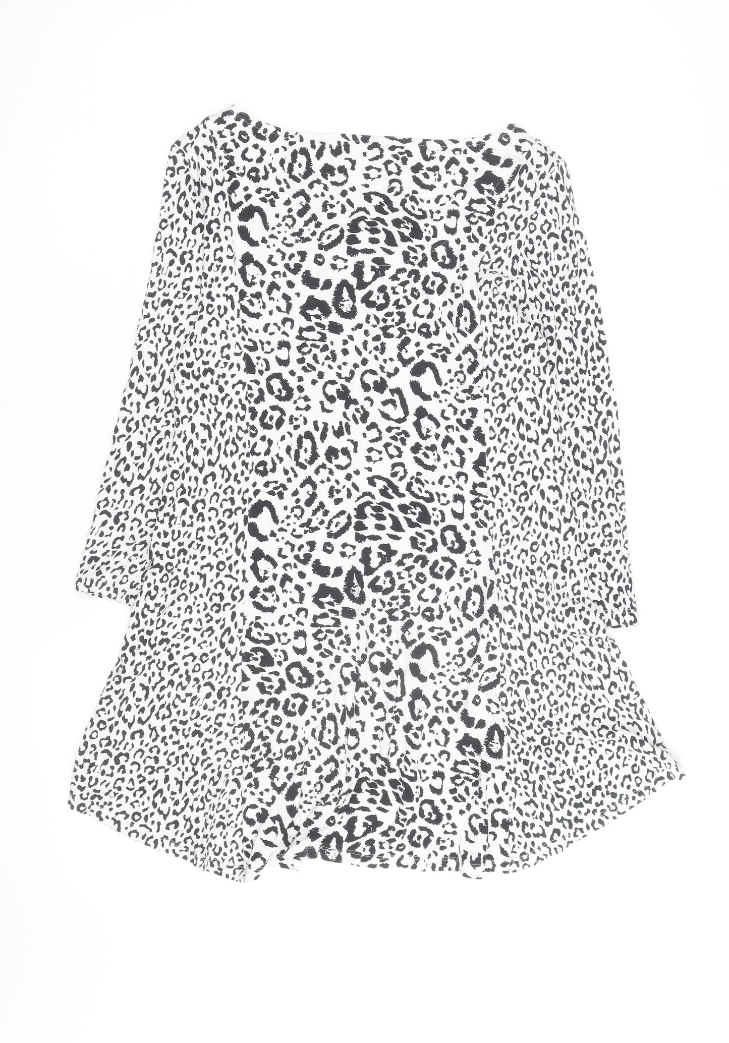 Marks and Spencer Women’s Black Leopard Print Shift Dress Size 8
