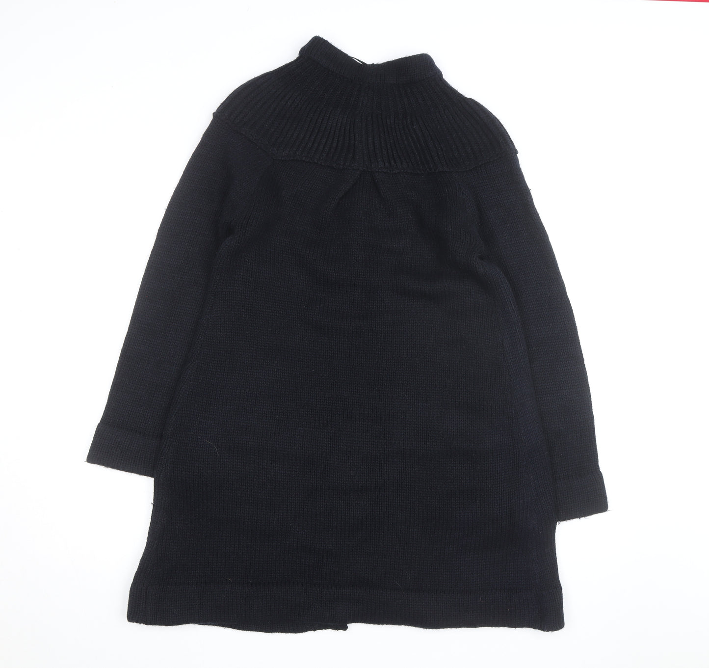 MK Women’s Black Mock Neck Long Sleeve Knit Cardigan Size 10