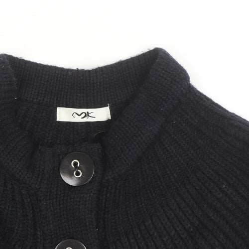 MK Women’s Black Mock Neck Long Sleeve Knit Cardigan Size 10