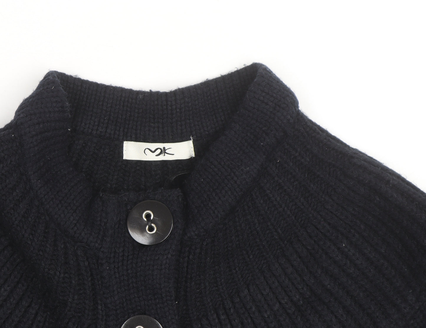 MK Women’s Black Mock Neck Long Sleeve Knit Cardigan Size 10