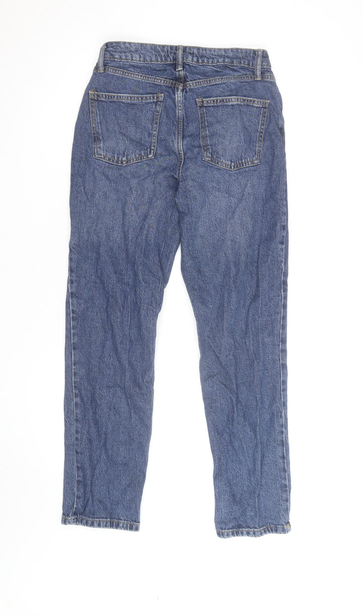 Denim Co. Women's Blue Size 12 Straight Leg Jeans
