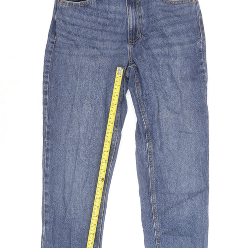 Denim Co. Women's Blue Size 12 Straight Leg Jeans