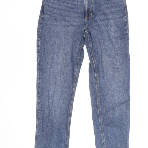 Denim Co. Women's Blue Size 12 Straight Leg Jeans