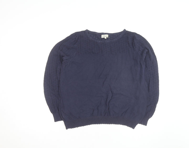 Next Maternity Blue Cotton Knit Jumper Women's Size 16