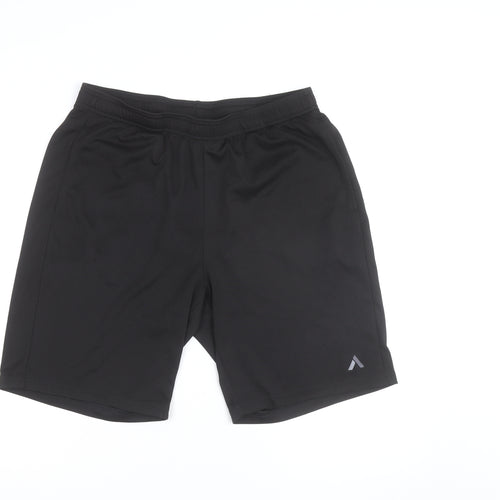 Crivit Men's Black Regular Fit Sweat Shorts Size L Casual Sportswear