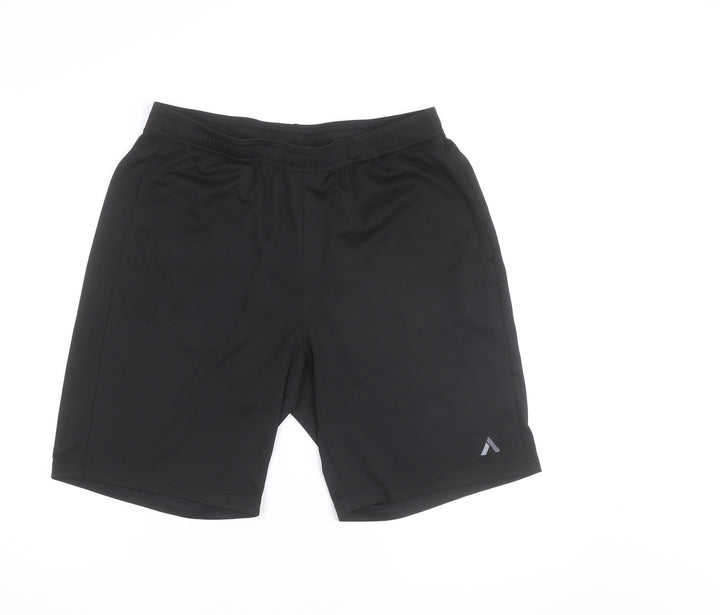 Crivit Men's Black Regular Fit Sweat Shorts Size L Casual Sportswear