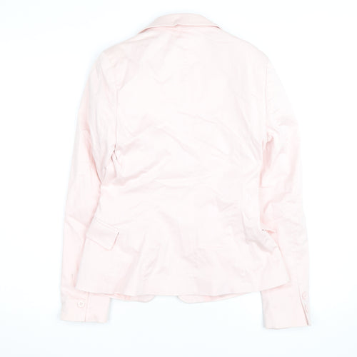 Clockhouse Women's Pink Cotton Blazer Size 10 Regular Fit