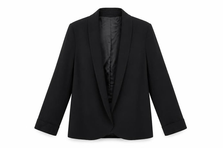Monsoon Womens Black Shawl Lapel Blazer Jacket UK 12