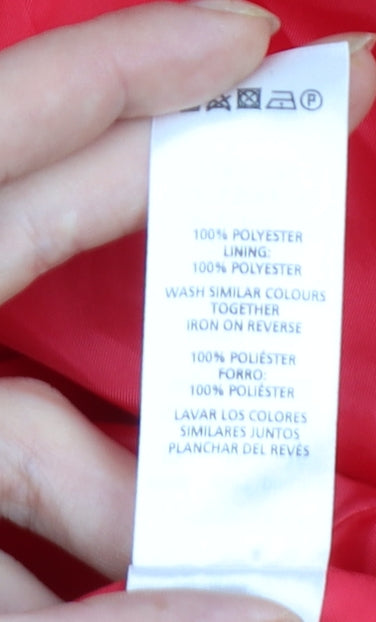 Atmosphere Women’s Red Belted Trench Coat Size 10 Polyester
