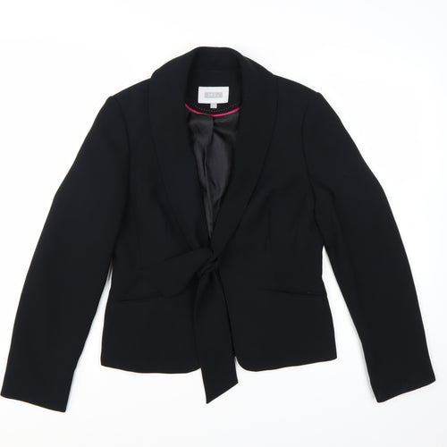 Next Women Black Size 12 Shawl Lapel Single-Breasted Blazer