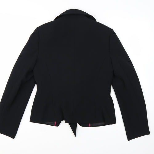 Next Women Black Size 12 Shawl Lapel Single-Breasted Blazer