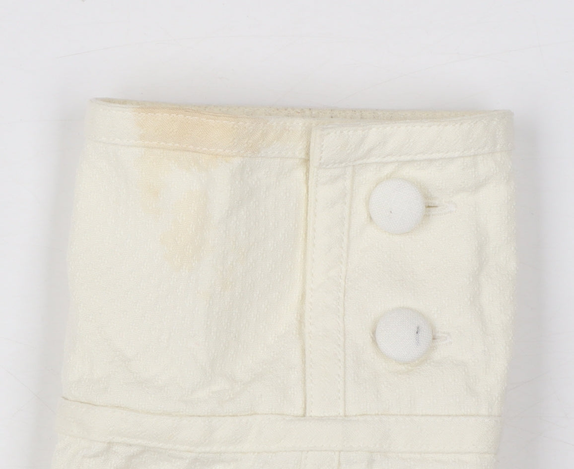 Fenn Wright Manson Women's Ivory Long Cotton Trench Coat UK 14