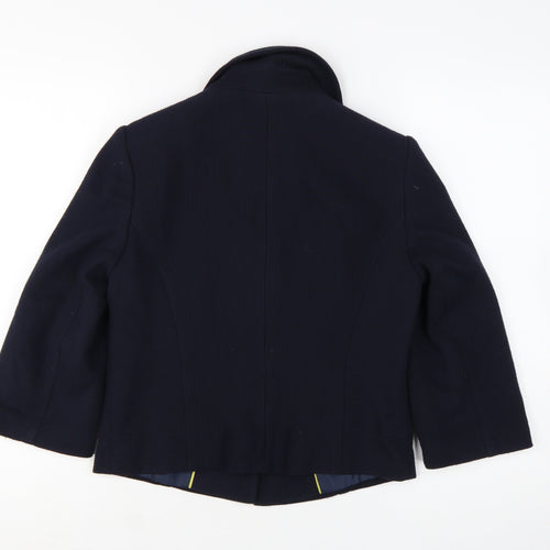 Marks and Spencer Women's Blue 3/4 Sleeve Short Blazer Size 8