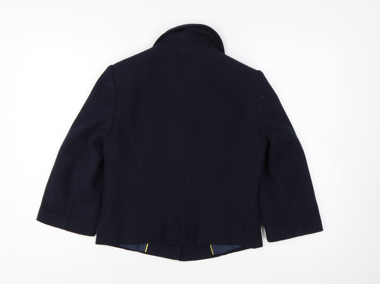 Marks and Spencer Women's Blue 3/4 Sleeve Short Blazer Size 8