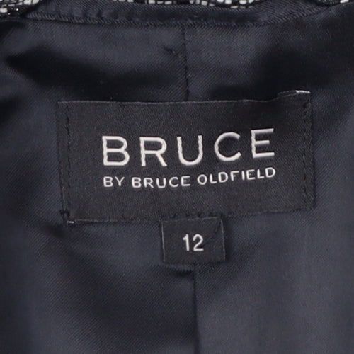 Bruce by Bruce Oldfield Women's Grey Size 12 Classic Two-Button Blazer