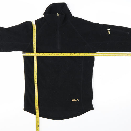 Trespass DLX Women's Black Fleece Pullover XS 1/2 Zip Sweatshirt