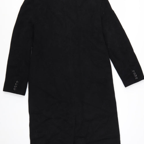 Abercrombie & Fitch Womens Black Wool Long Overcoat M