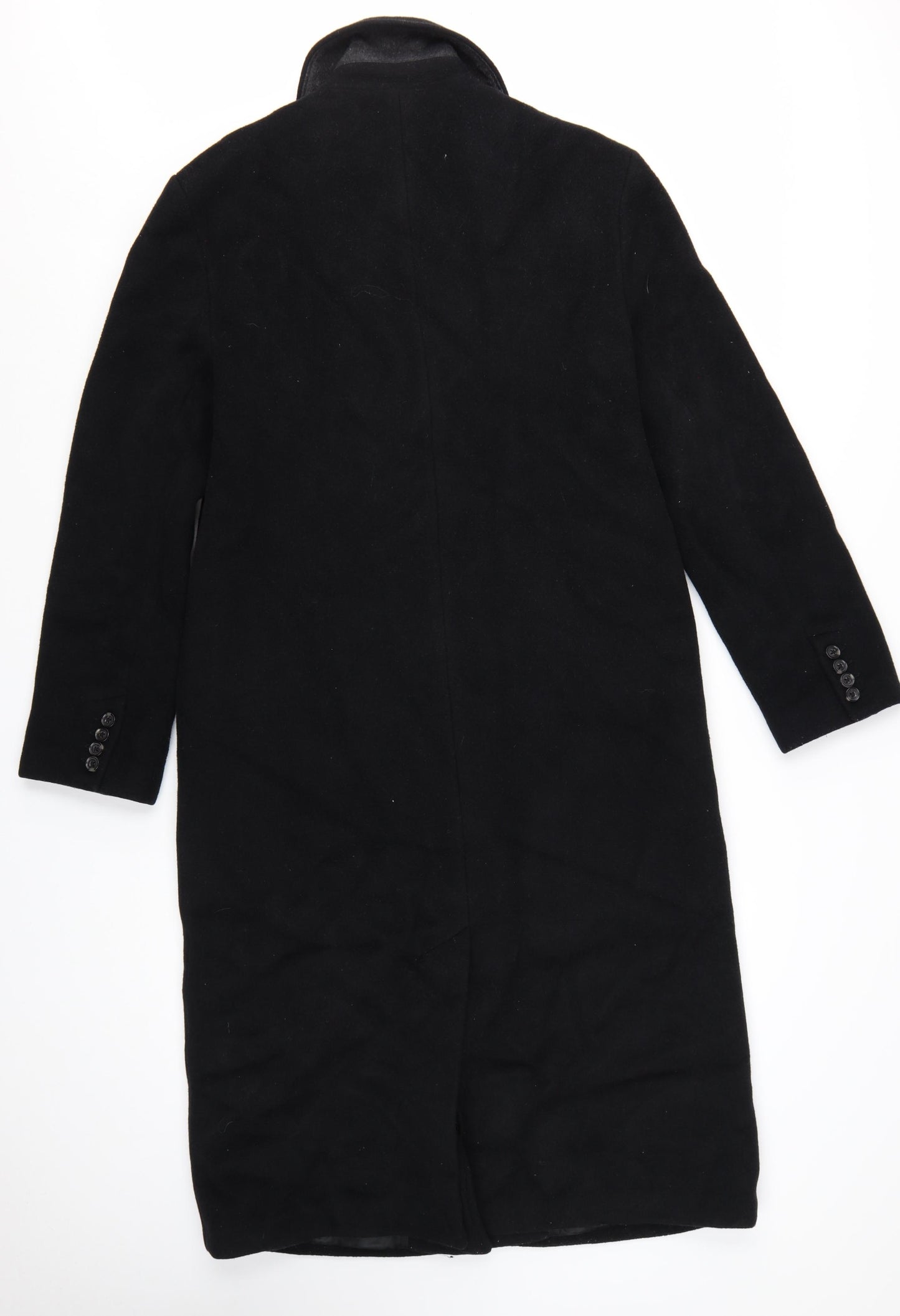 Abercrombie & Fitch Womens Black Wool Long Overcoat M