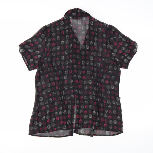 Marks and Spencer Womens Multicoloured Polka Dot Ruffle Blouse UK 16