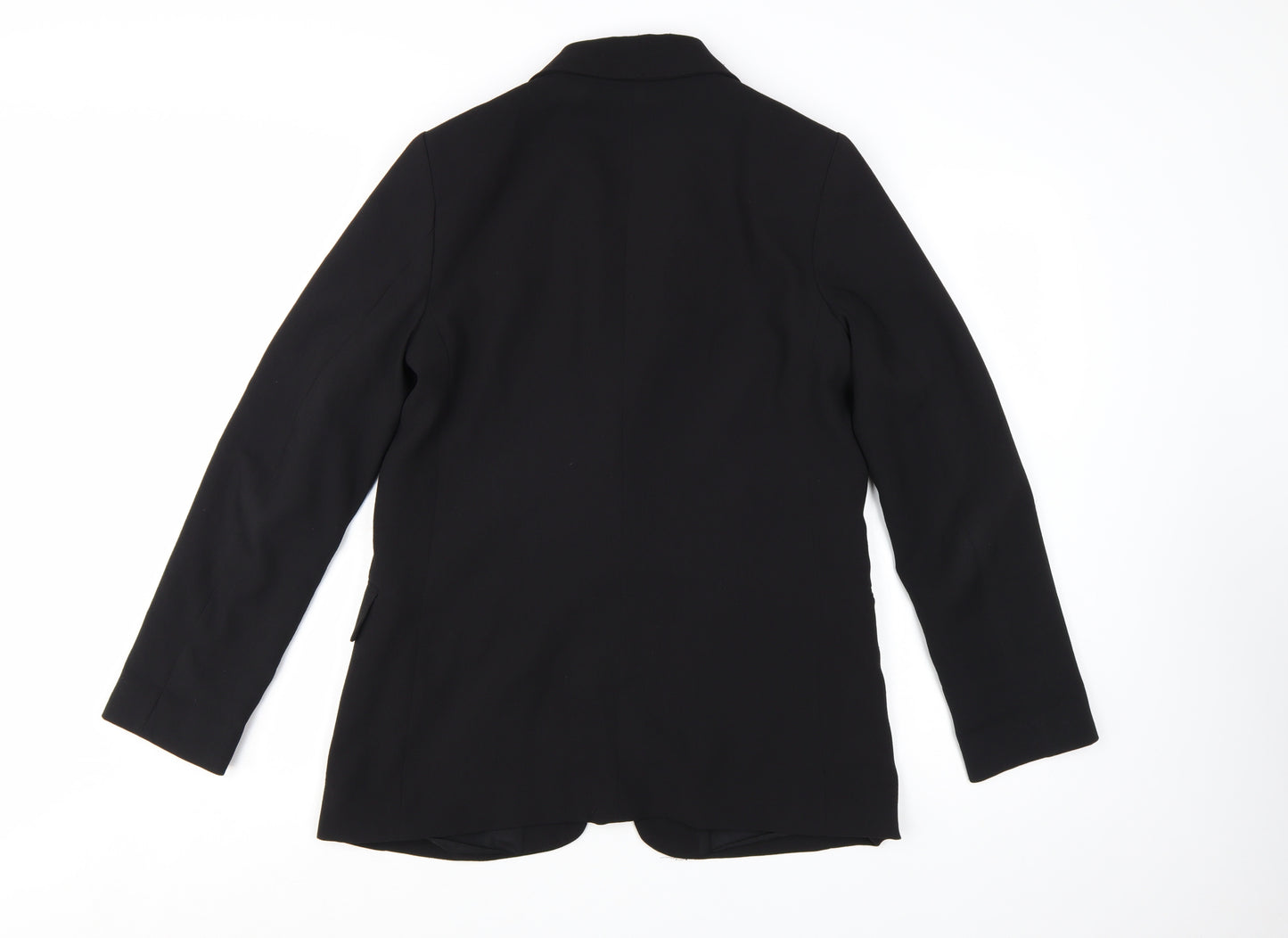 H&M Women's Black UK 12 Single-Breasted Blazer Jacket