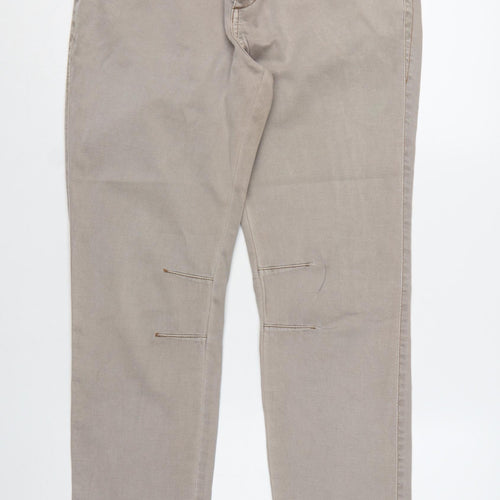 Marks and Spencer Women's Beige Straight Leg Jeans Size 18