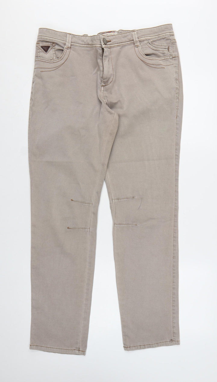 Marks and Spencer Women's Beige Straight Leg Jeans Size 18
