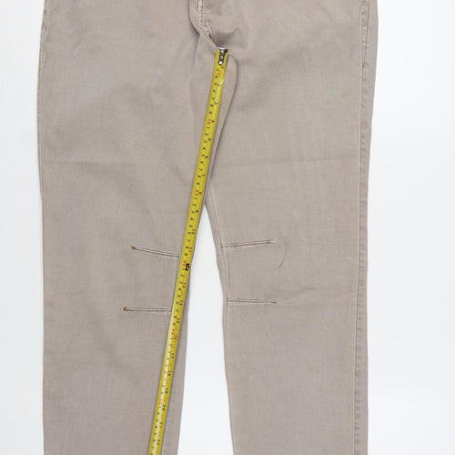 Marks and Spencer Women's Beige Straight Leg Jeans Size 18