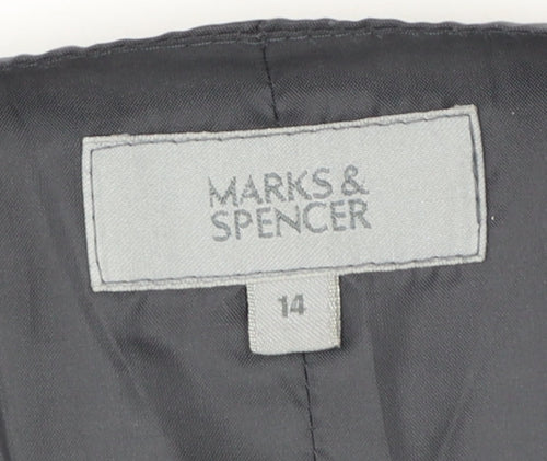 Marks and Spencer Women's Grey Pinstripe Suit Waistcoat Size 14