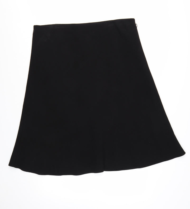 Marks and Spencer Womens Black A-Line Midi Skirt Size 20