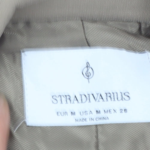 Stradivarius Women Beige Suit Waistcoat Size M Tailored Vest
