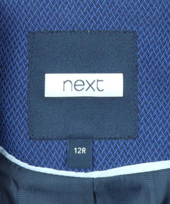 Next Women Blue Slim Fit Single-Breasted Blazer Size 12R