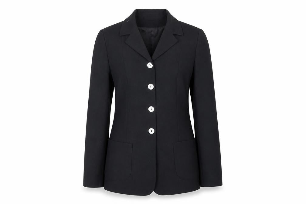 Front view of VIP Women’s Black, size UK 10, Single-Breasted Polyester Blazer