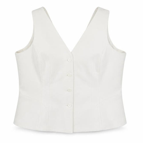 Marks and Spencer Women Ivory Size 22 Tailored Suit Waistcoat
