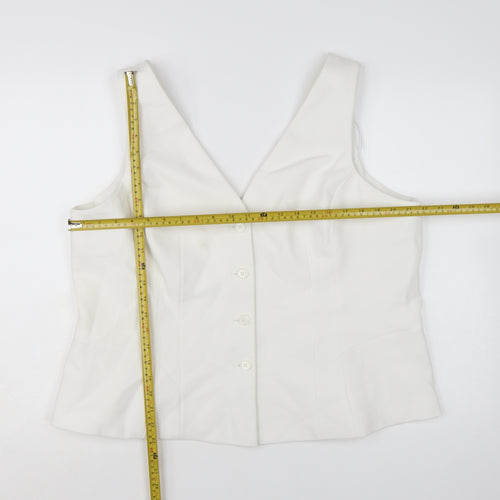 Marks and Spencer Women Ivory Size 22 Tailored Suit Waistcoat