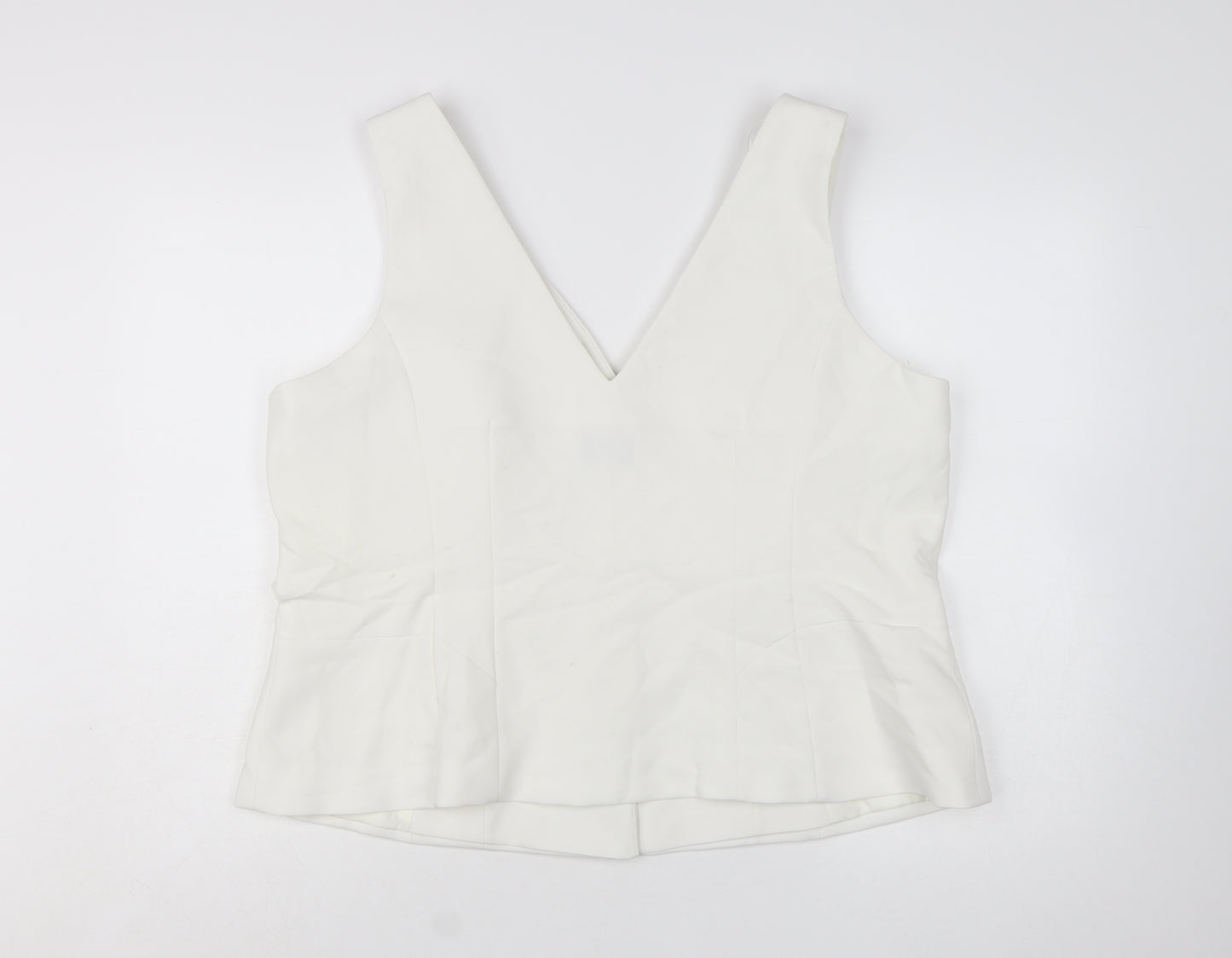 Marks and Spencer Women Ivory Size 22 Tailored Suit Waistcoat