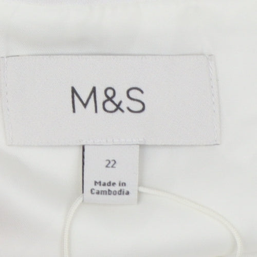 Marks and Spencer Women Ivory Size 22 Tailored Suit Waistcoat