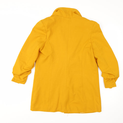 Fashion Nova Women Mustard Yellow Blazer Jacket Medium Shawl Collar
